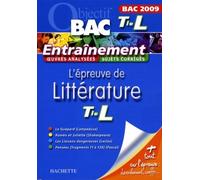 L'épreuve De Littérature Tle L - Edition 2009