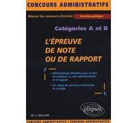 L'épreuve de note ou de rapport - catégories A & B - Philippe-Jean Quillien - Ellipses - broché - Scolaire / Universitaire