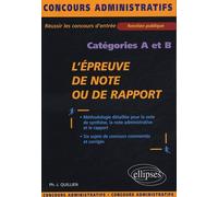 L'épreuve De Note Ou De Rapport - Catégories A Et B