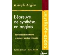 L'épreuve de synthèse en anglais CAPES et agrégation