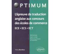L'épreuve De Traduction Anglaise Aux Concours Des Écoles De Commerce Ece-Ecs-Ect
