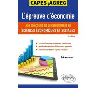 L'épreuve D'économie Aux Concours De L'enseignement En Sciences Économiques Et Sociales Capes/Agreg