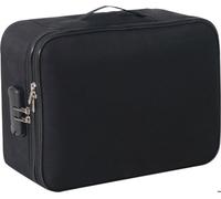 L'Épreuve Du Feu De Document De Sac De Coffre-Fort Ignifuge Résistant À L'Eau De L'Argent Cassette - Deux Couches - Noir