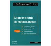 L'épreuve Écrite De Mathématiques