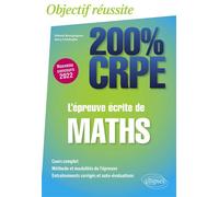 L'épreuve écrite de maths - CRPE Nouveau concours 2022 - Sidonie Bourguignon - Ellipses - broché - Scolaire / Universitaire
