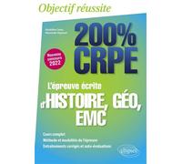 L'épreuve écrite d'histoire, géographie, EMC - CRPE Nouveau concours 2022 - Géraldine Camy - Ellipses - broché - Scolaire / Universitaire