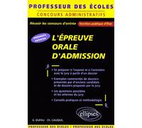 L'épreuve Orale D'admission Professeur Des Écoles - Concours Externe