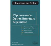 L'épreuve Orale Option Littérature De Jeunesse