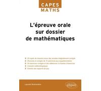L'épreuve Orale Sur Dossier De Mathématiques