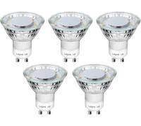 Lepro Ampoule GU10 4W 325lm Blanc Chaud 2700K Non-dimmable Lot de 5 | 4W équiv. 50W, faisceau large 100°, CRI＞80, économie d'énergie, sans scintillement, lumière uniforme et douce