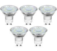 Lepro Ampoule GU10 4W 325lm Blanc Froid 5000K Non-dimmable Lot de 5 | 4W équiv. 50W, faisceau large 100°, CRI＞80, économie d'énergie, sans scintillement, lumière uniforme et douce