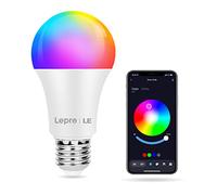 Lepro Ampoule LED Couleur E27 RGB+ CCT 2700K-6500K Dimmable, Changement de Couleur Contrôle par APP Bluetooth, Lampe LED d'ambiance pour Décoration Chambre, Fête (9W=60W, 806lm)