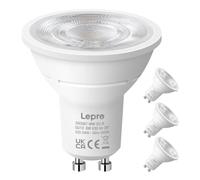 Lepro Ampoule LED GU10, Blanc Chaud 2700K, 630lm Ampoule GU10, 6W Équivaut de 80W, 38° Faisceau Pratique, Ampoules GU10 Économie d'énergie, Lot de 4