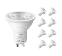 Lepro Ampoule LED GU10, Nature Blanc 4000K, 630lm Ampoule GU10, 6W Équivaut de 80W, 38° Faisceau Pratique, Ampoules GU10 Économie d'énergie, Lot de 8
