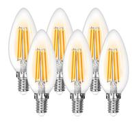 Lepro Ampoules Vintage E14 C35 470LM, 4W ≈ 40W, 2700K, Angle 300°, 6 Pcs