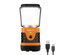 Lepro Lampe Camping LED Rechargeable 1000Lm, 4 Modes Dimmable, IPX4 Etanche | Éclairage 360°, Recharge USB & Batterie de 4400mAh, 3100K-6000K, pour Camping, Bricolage, Secours, Garage, Cave, Lot de 1