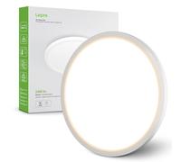 Lepro Plafonnier LED 24W, Luminaire Plafonnier Étanche IP44 Blanc Chaud 3000K 2400LM, Angle de Faisceau 115 °, Non Dimmable, pour Salle de Bain, Balcon, Couloir, Cuisine, Salon(Φ30)