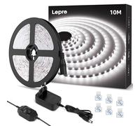 Lepro Ruban LED 10m Blanc Froid 6000K Dimmable 2000lm 18W