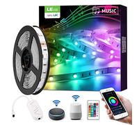 Lepro Ruban LED WiFi 5m RGB Avec Télécommande Compatible Alexa/Google | Contrôle APP, 150 LEDs 5050, 16M couleurs, 18W, 550lm, sync musique, minuterie