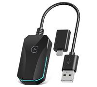 Lepwings Adaptateur CarPlay sans Fil pour i Phone, Easy Connect Plug & Play, Clé USB C/A, Convertit CarPlay Filaire en sans Fil, Compatible avec Voitures dès 2016 et i Phone iOS 10+