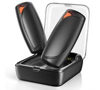 Lepwings Chauffe Main Électrique Rechargeable - Pack de 2, avec Boîtier de Charge, Batterie 14.000 mAh, Chauffage Bilatéral, Autonomie Jusqu'à 18 Heures, 3 Niveaux de Température
