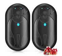 Lepwings Chauffe Main Rechargeable, 2 Pack Chaufferette Main Électrique Reutilisable avec 3 Modes, 20 Heures de Chauffage Continu, Batterie 6000 mAh, Cadeaux d'hiver pour Hommes et Femmes - Noir