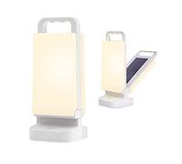 Lepwings Lampe Solaire Rechargeable USB, Lanterne LED Portable avec Batterie Externe 6000 mAh, Étanche IPX4 pour Intérieur et Extérieur (Camping, Randonnée, Pêche)