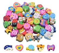 LEPZUR 30 Pièces Gommes à Effacer pour Enfants - Gommes d'Animaux Mignons de 2-3 cm - Pour Récompenses Scolaires, Cadeaux ou Favoris de Fête