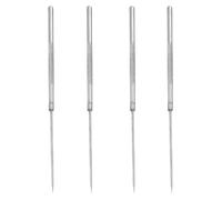 LEPZUR 4 Pièces Aiguilles à Dissection - Aiguille à dissection en Acier Inoxydable à Bout droit Matériel d'expérimentation Biologique, Aiguilles à Taquiner pour Sondes de Précision Microfines