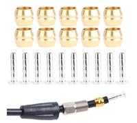 LEPZUR Bh90 Frein À Disque Olive Et Broche 10 Jeux De Conduite De Frein Hydraulique Shimano Pièce De Rechange Pour Frein À Disque De Vélo Compatible Avec Les Conduites De Liquide De Frein Shimano