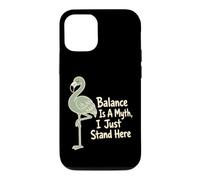 L'équilibre est Un Mythe, Je Reste là, Flamingo Coque pour iPhone 12/12 Pro