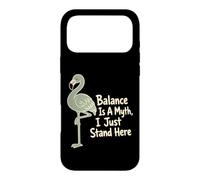 L'équilibre est Un Mythe, Je Reste là, Flamingo Coque pour iPhone 17 Pro Max