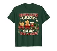 L'équipage du Train de Noël Amusant Buff Cochin Chicken T-Shirt