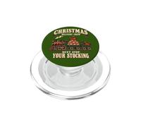 L'équipage du Train de Noël drôle de Rhode Island Red Chicken PopSockets PopGrip pour MagSafe