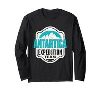 L'équipe De L'expédition en Antarctique Rétro Antarctique Manche Longue