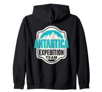 L'équipe De L'expédition en Antarctique Rétro Antarctique Sweat à Capuche