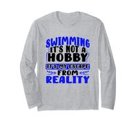 L'équipe de Natation Natation My Escape from Reality Swimmer Manche Longue