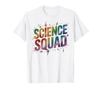 L'équipe de Physique de Retro Science Squad apprend STEM Nerd Tech Lab T-Shirt