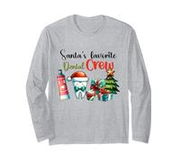 L'équipe Dentaire préférée du Père Noël sur Le thème de Noël Manche Longue