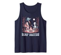 L'équipe du Terrain de Camping Funny Alien Bigfoot Summer Camp Besties Débardeur