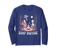 L'équipe du Terrain de Camping Funny Alien Bigfoot Summer Camp Besties Manche Longue