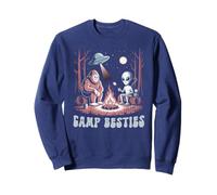L'équipe du Terrain de Camping Funny Alien Bigfoot Summer Camp Besties Sweatshirt