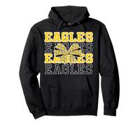 L'équipe Eagles Coquette Bow School Spirit Yellow Eagle Pride Sweat à Capuche