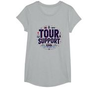 L'équipe Musicale de Soutien à la tournée I'm with The Band Roadie Life T-Shirt, Fille, Gris Chiné, S