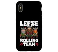 L'équipe norvégienne Lefse Rolling Team Funny Norway Food Coque pour iPhone X/XS