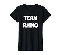 L'équipe Rhino T-Shirt Graphique avec Valeur, Femme, Noir, XL