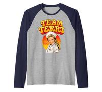 L'équipe Terri Alden ! Colocataire rétro de Funny Three's Company Manche Raglan