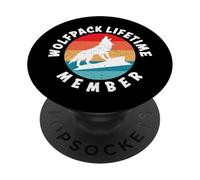 L'équipe Wolfpack Lifetime pour Les Amoureux des Loups PopSockets PopGrip Adhésif