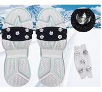 L'Équipement Comprend Deux Paires de Crampons Antidérapants Ces Crampons sont Flexibles et Faciles à Mettre et à Enlever Ce Qui Les Rend Idéaux pour la Randonnée Hivernale et l'Alpinisme (Noir)