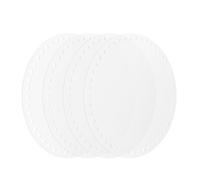 LERANXIN 4 Pièces de Fonds de Sac à Crocheter en Acrylique - DIY Fond de Panier au Crochet de 18 cm de Diamètre pour Corbeilles de Rangement, Sacs à Main et Sacs à Porter